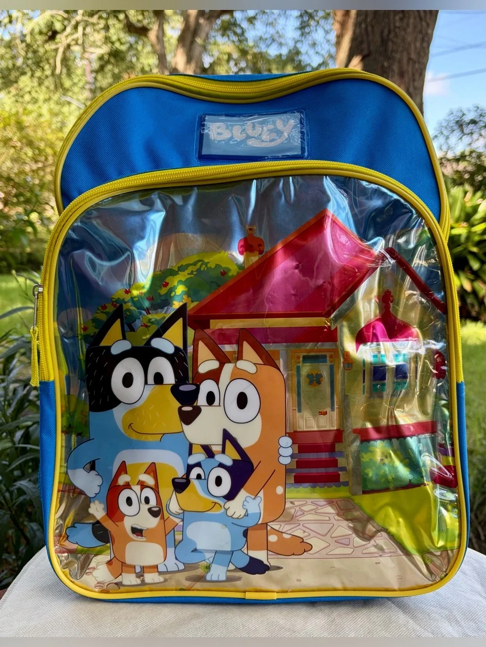 NWT BLUEY Blue/Yellow Kids Backpack and NWT HYDRAPEAK Blue Dino Tumbler